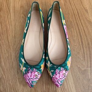 JCrew multicolor ballet flats